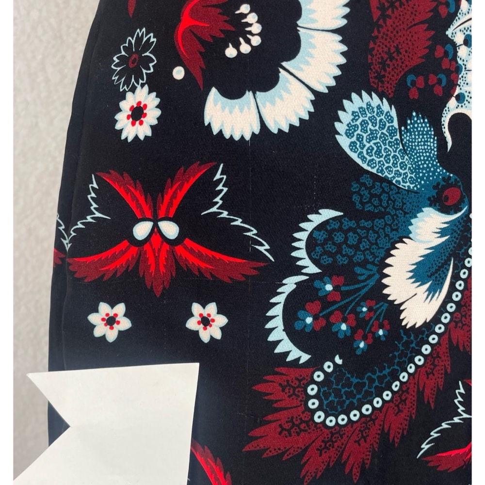 A.L.C. • Black/Multi Haley Garland Floral Silk Pencil Skirt, 2 - Picture 11 of 16